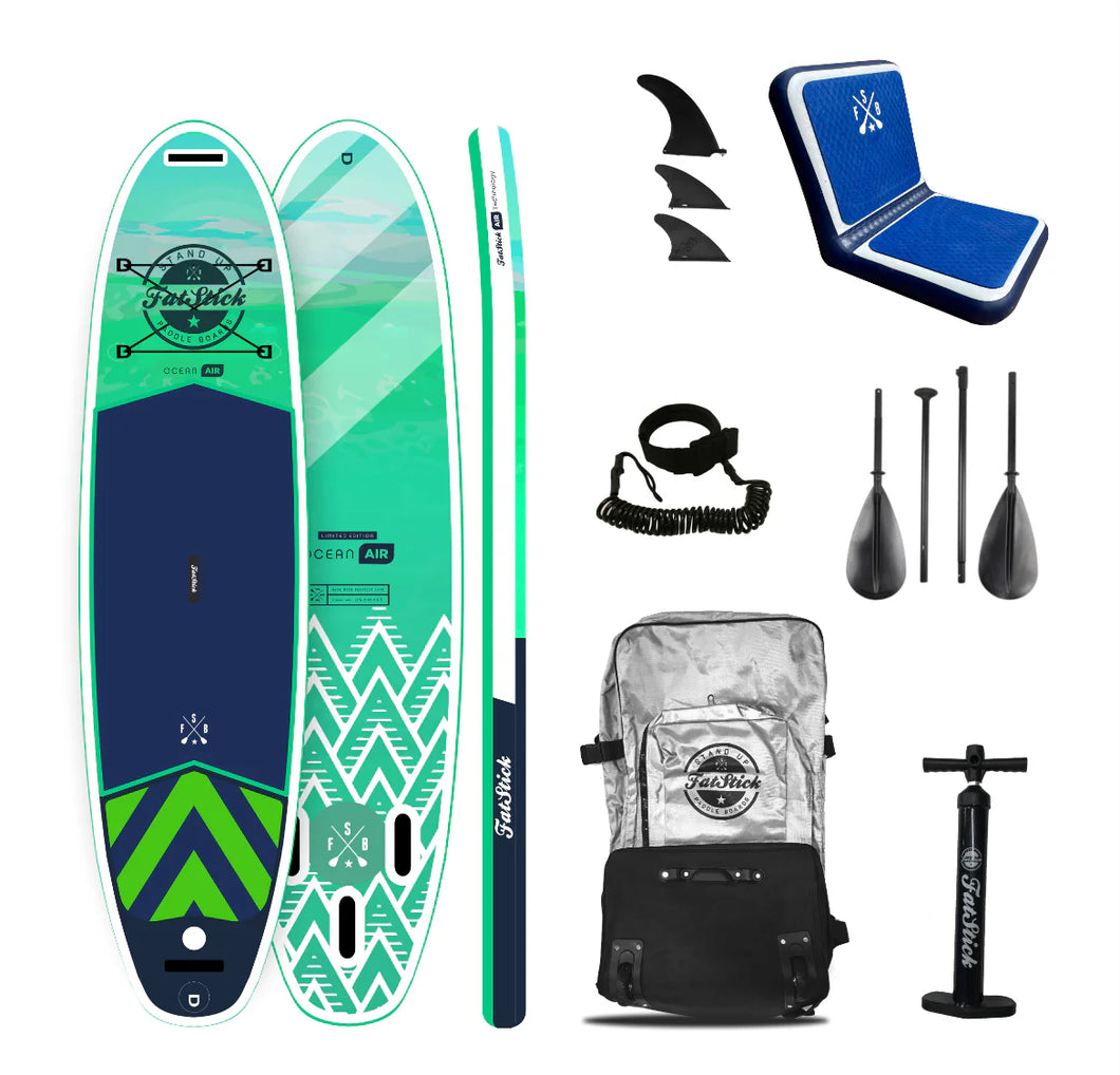 Fatstick Pure Art Inflatable Paddle Board 10'6 Package